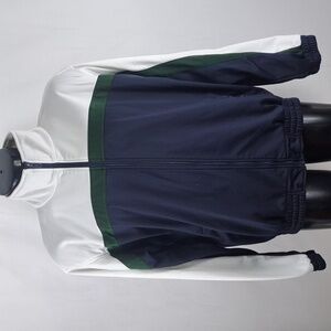 Vintage JC Penny USA Olympic Team LG green & white full zip track jacket